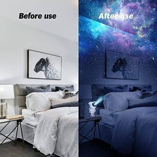 Astronaut Star Galaxy Projector with Timer and Remote