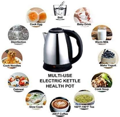 Stainless Steel Body Kettle boiler for Water | Tea Coffee Maker Water Boiler with Handle | Superfast Boiling |